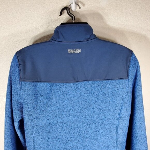 World Wide Sportsman Echo Windproof Blue Full-Zip Jacket Womans Large - Picture 10 of 12